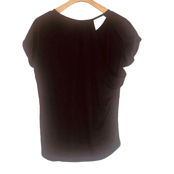 Fabletics Women's Black Whitney Open Shoulder Back Short Sleeve Athletic Shirt - Picture 10 of 12